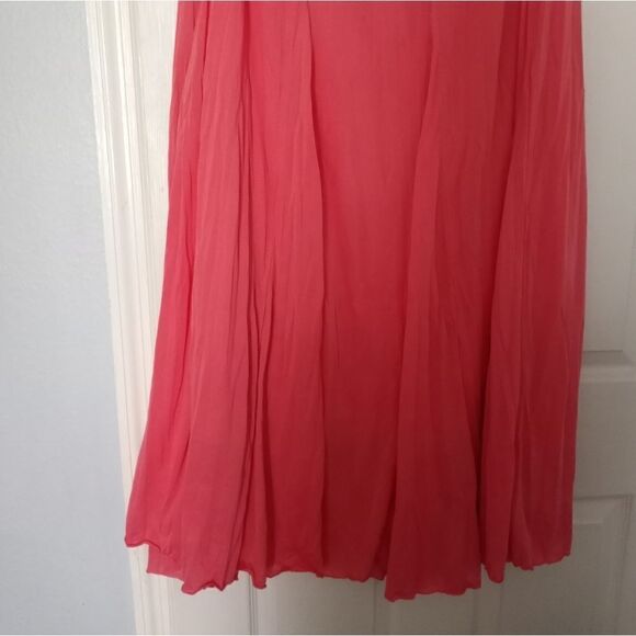Zac& Rachel Coral Maxi Wedges Elastic Waist Flared - Picture 1 of 6